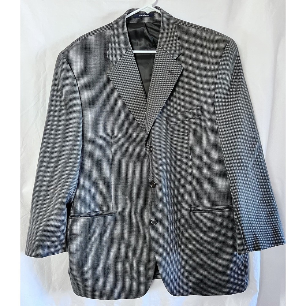 Ralph Lauren Sports Coat Men's Size 44R Olive Wool Honeycomb Suit Blazer